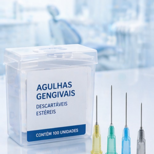 agulhas gengivais descartáveis estéreis