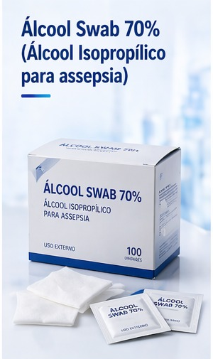 Álcool swab 70% (isopropílico)